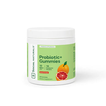 Probiotic+ Blood Orange Gummies - 30 Count - Social CBD