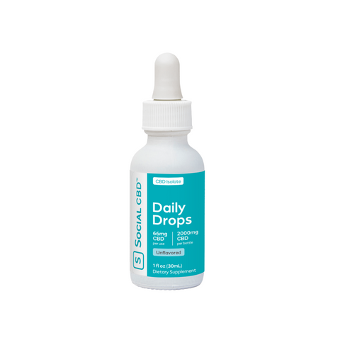 2000MG CBD Tincture Unflavored | Social CBD